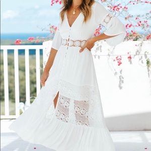 Hello Molly white lace dress